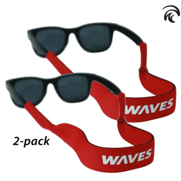 2-Pack: Waves Sunnies Sunglasses and Eyewear Strap - Picture 2 of 3